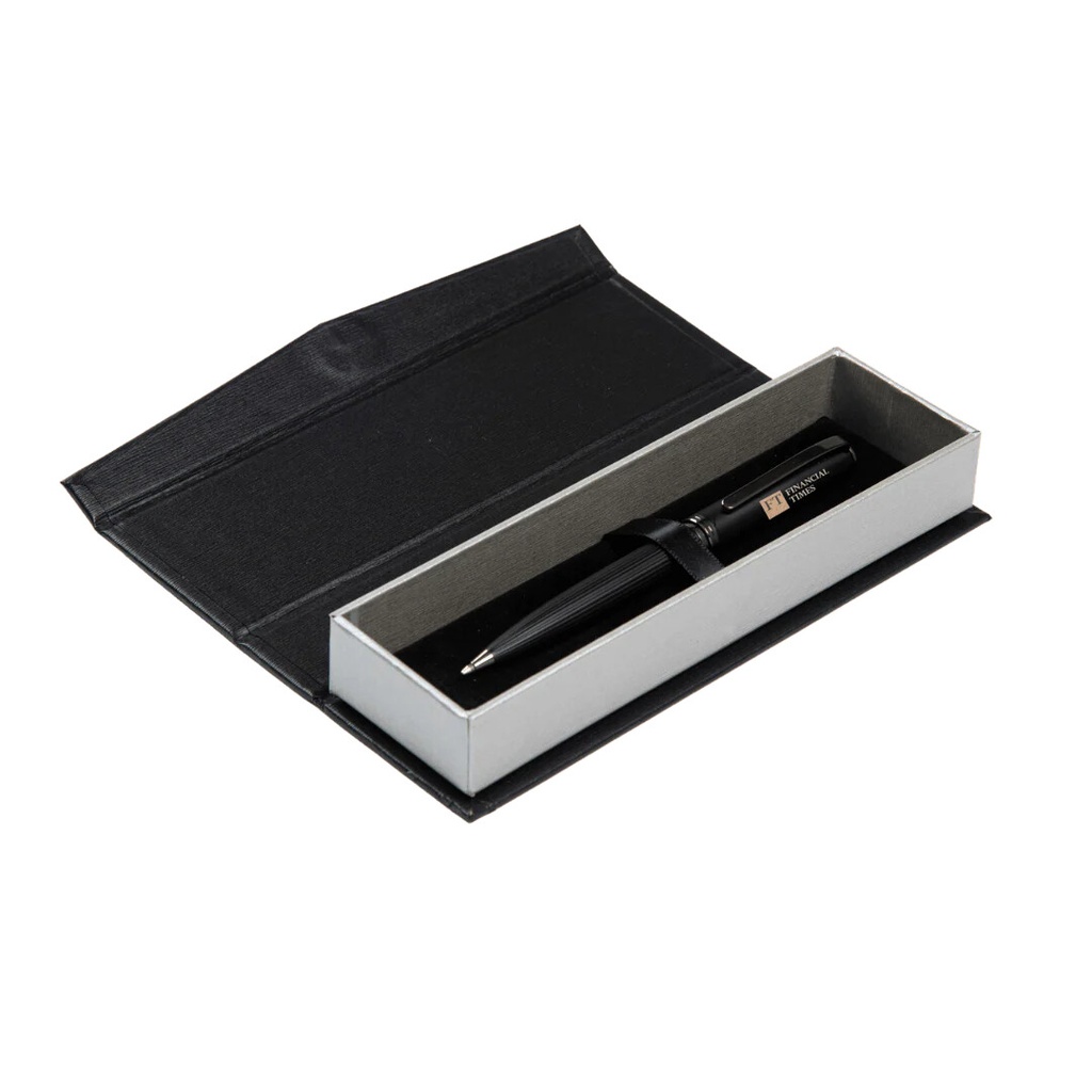 Collins Financial Times Black BP Pen w/Gift Box