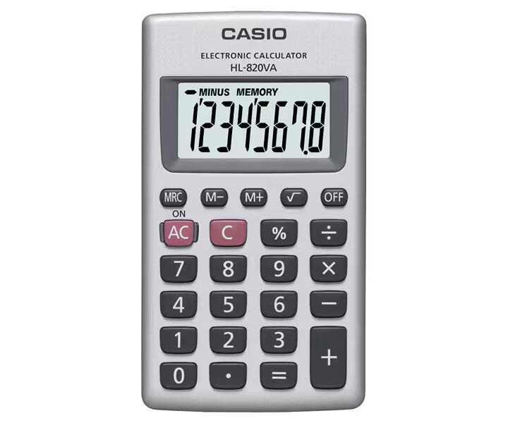 Casio Portable 8 Digit #HL-820VA Calculator