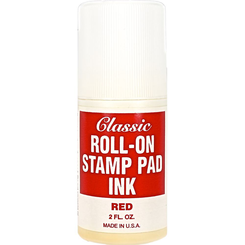 CLASSIC Roll On RED Ink 2oz   