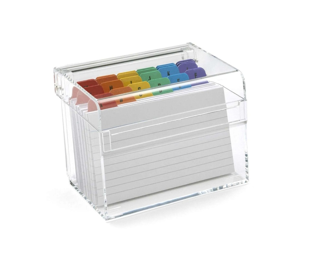 Index 3x5" Box #3153 ACRYLIC CLEAR