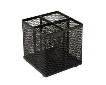 Pen Pot Square #PP3SQ Wiremesh BLACK