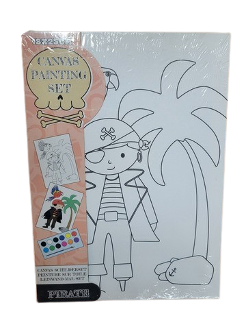 Canvas w/Paint Set 18x25cm - Pirate - Sale
