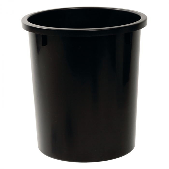 Wastepaper Round Black Bin 318-02 18L