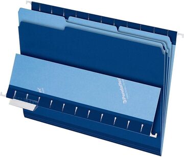 Pendaflex File Folders Letter Size NAVY BLUE TWO TONE #4210 - Sold Singular - (100/bx)