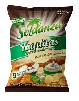 Soldanza Plantain CREAM & ONION Chips 42g
