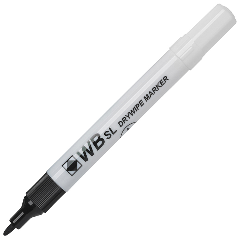 WB SL Whiteboard BLACK Chisel Marker #WX26035 - (10/bx)