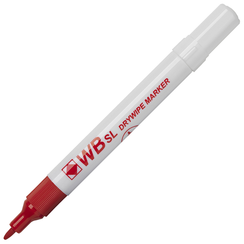 WB SL Whiteboard RED Chisel Marker #WX26037 - (10/bx)