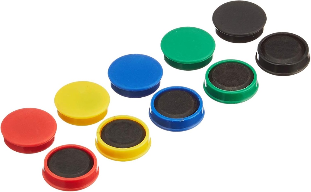 Whiteboard Magnets #KF02643 25mm Asst pk10 Q-Connect