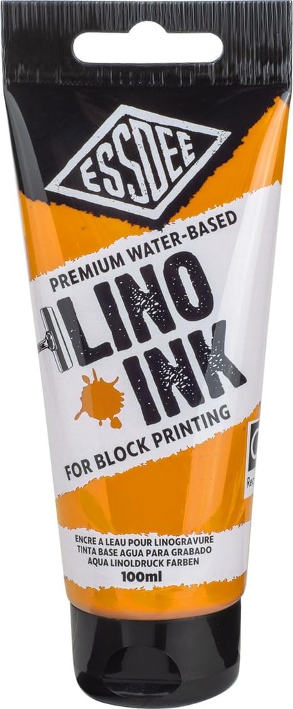 Essdee Block Printing Lino ORANGE Ink 100ml #08R100
