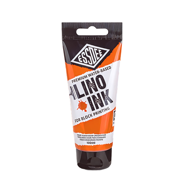 Essdee Block Printing Lino ORANGE Ink 100ml #08R100