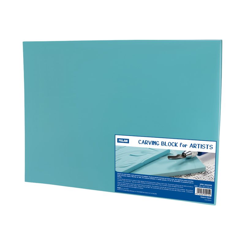 Milan Artist Blue Carving Block 30x22 #GPM3002206