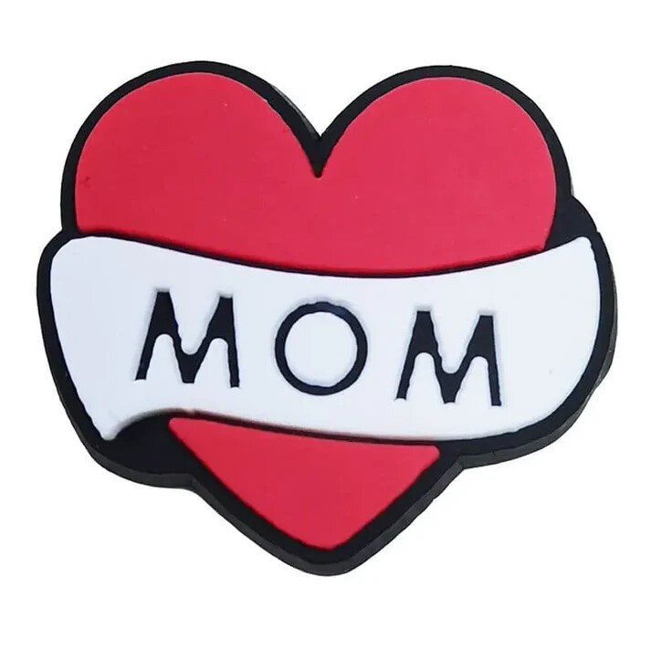 Croc Shoe Charms - MOM HEART #M46-60