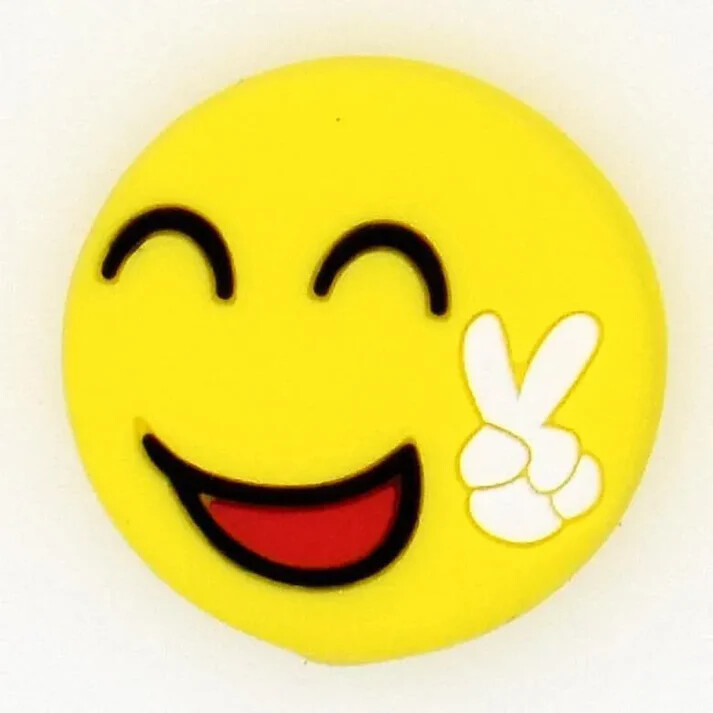Croc Shoe Charms  - EMOJI BUNNY CHECK #38-17