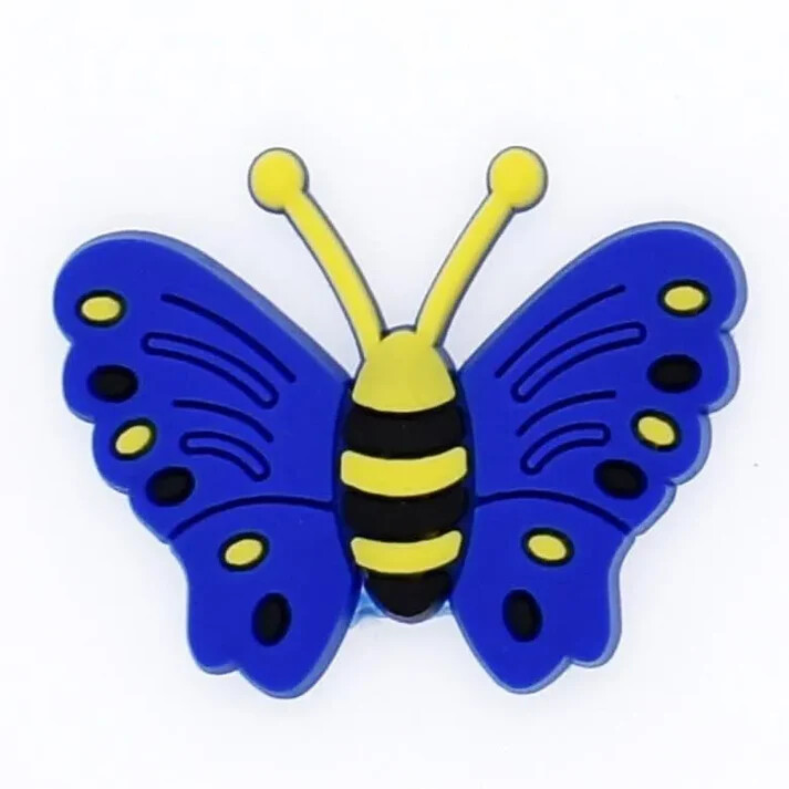 Croc Shoe Charms - BUTTERFLY BLUE SPOT #BC14-07