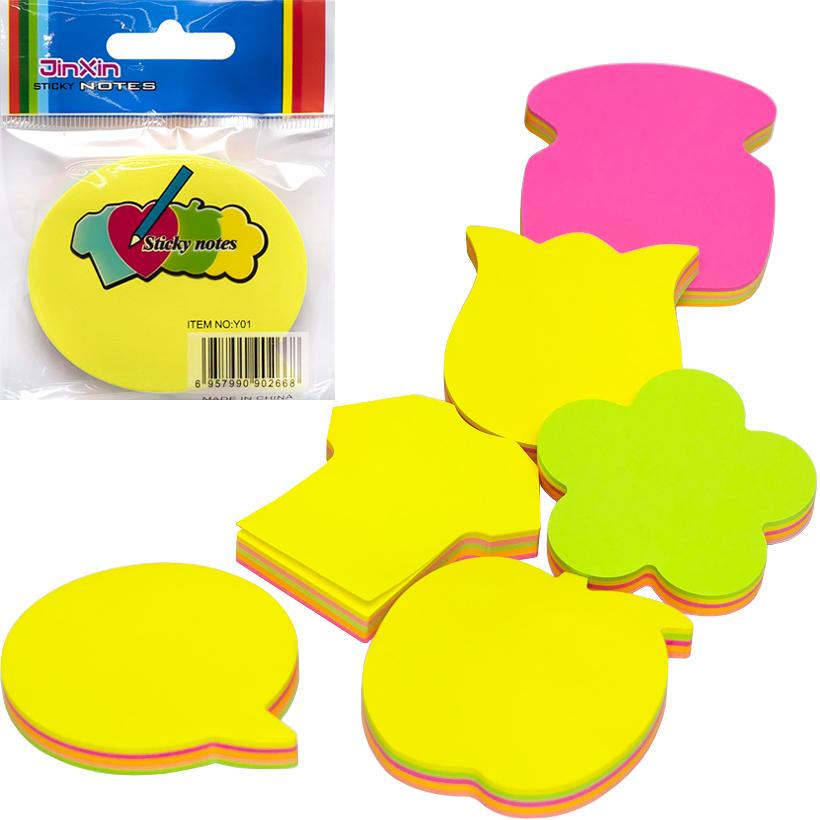 Sticky Notes 3x3" Asst Designs & Colours SINGLE - (12/pk)