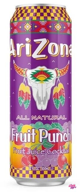 Arizona All-Natural Fruit Punch Juice Cocktail 22oz Can