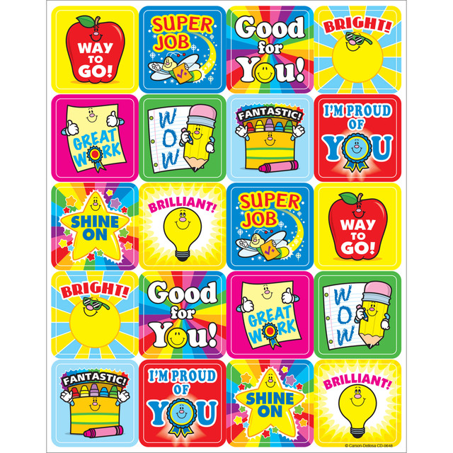 Motivational Stickers: WINNING WORDS