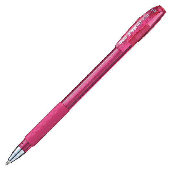 Pentel Feel It BP 0.7mm PINK Pen - (12/bx)