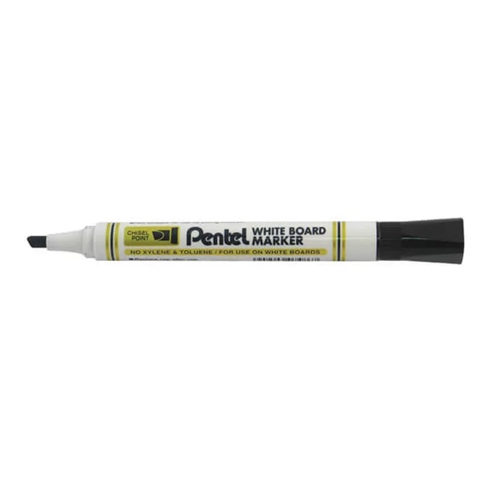 Pentel Whiteboard BLACK Chisel Marker #MW86-AO