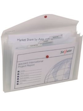 Snopake Polyfile Trio F/S CLEAR w/Index Tabs