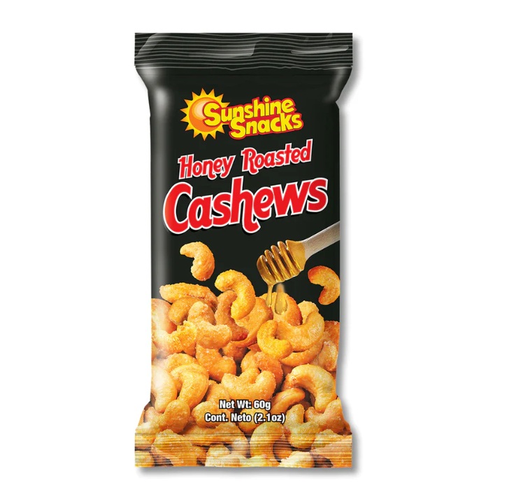 Sunshine Snacks Honey Roasted Cashews 55g