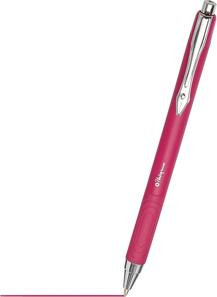 PLATIGNUM TIXX Retr PINK BP Pen  - (12/bx)