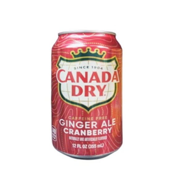 Canada Dry CRANBERRY GINGERALE 355ml Can - Each - (24/ctn)