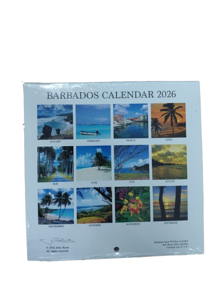 Barbados Calendar 2026 6x6" (Small) - John Roett (Sale)