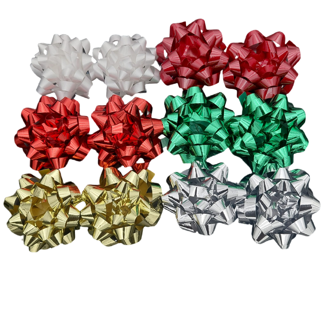 XMAS X-Small Bow Bag 12pk #BOW12XS-01