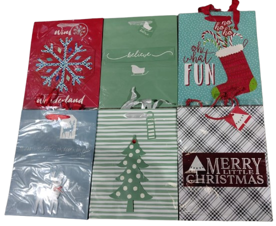 XMAS LARGE #CHGBA3-34/3112/3113/3114/3115/3116/3117 - Gift Bag - Handmade 