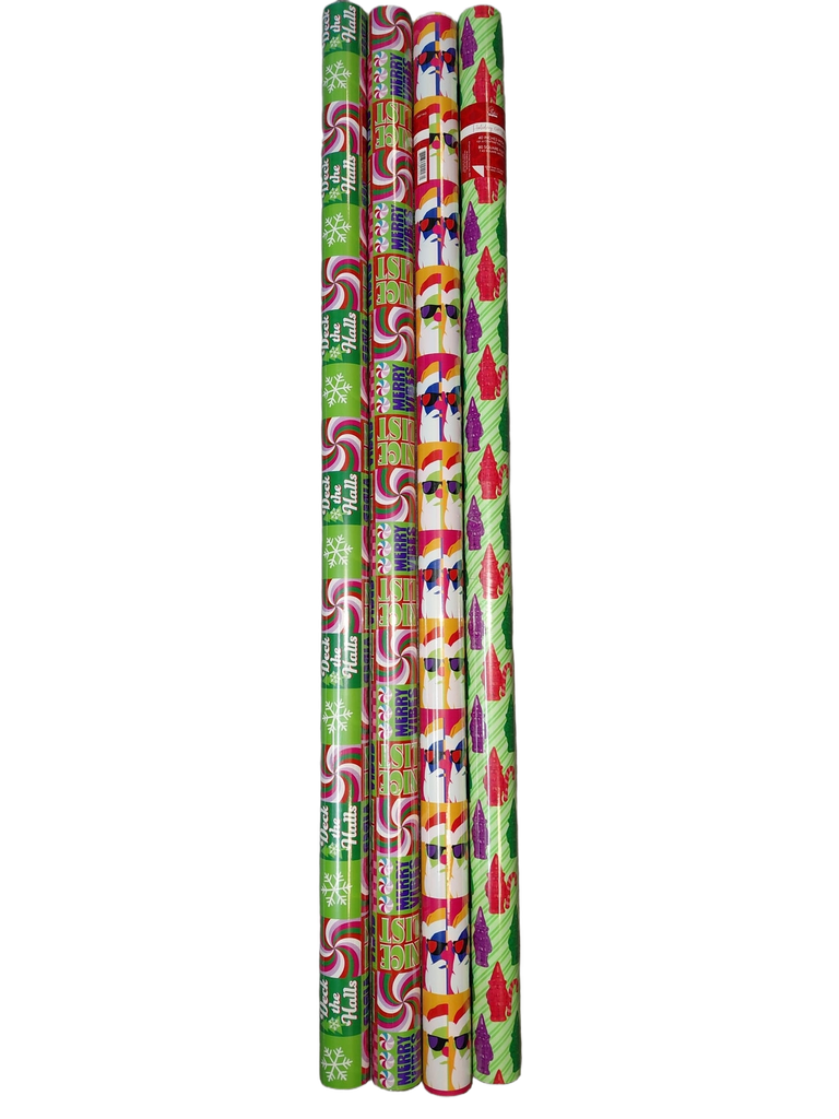 XMAS Gift Wrap 80ft Roll Boujee & Bright #CW8040A17/CRW1462/63/64/65