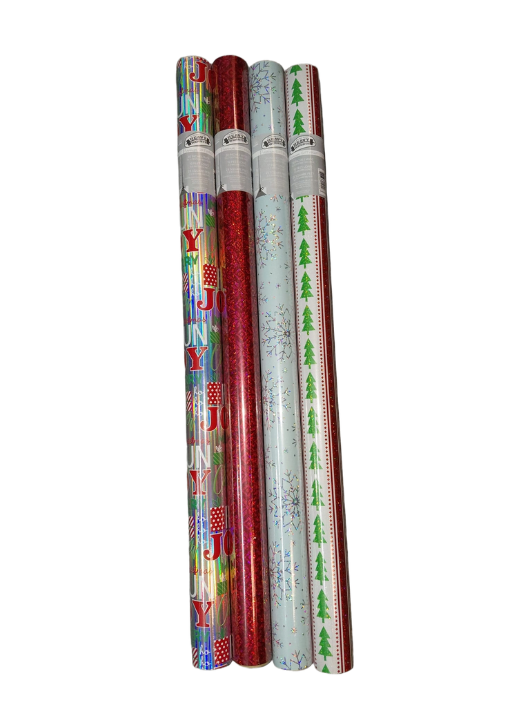 XMAS Gift RWSG Wrap 25ft Roll-  #CW2530A45/CRW1028/29/30/31