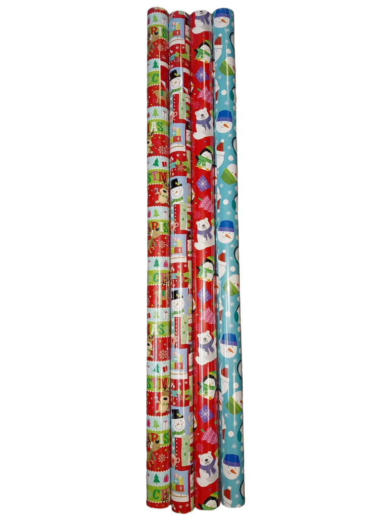 XMAS Gift Wrap 80ft Roll Juvy #CW8040A15/CRW1168/69/70/71