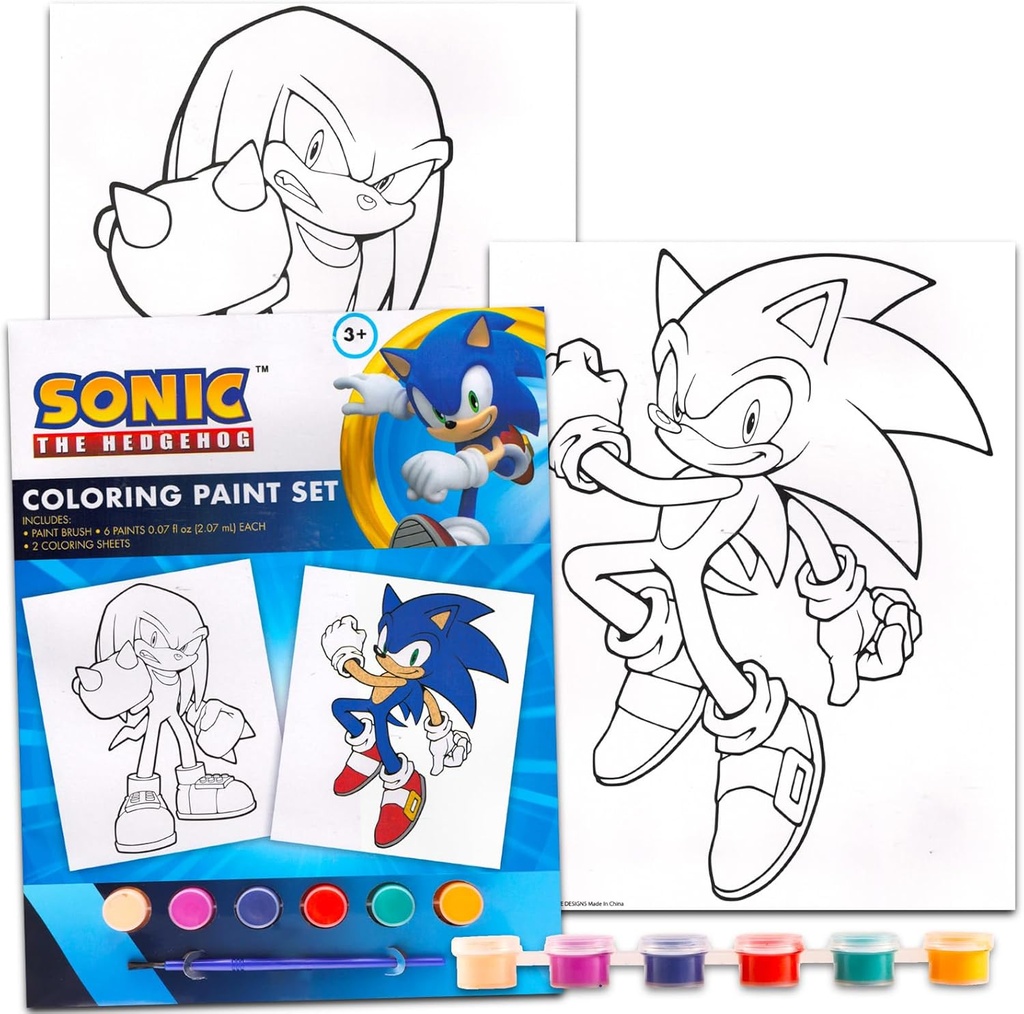 714420SNC* SONIC Poster Paint Set with Brush