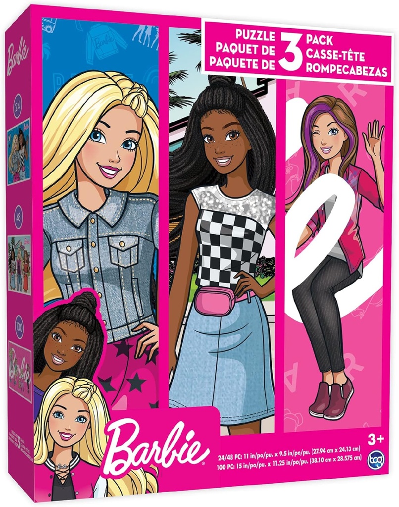 18591* BARBIE 3 In 1 Puzzle
