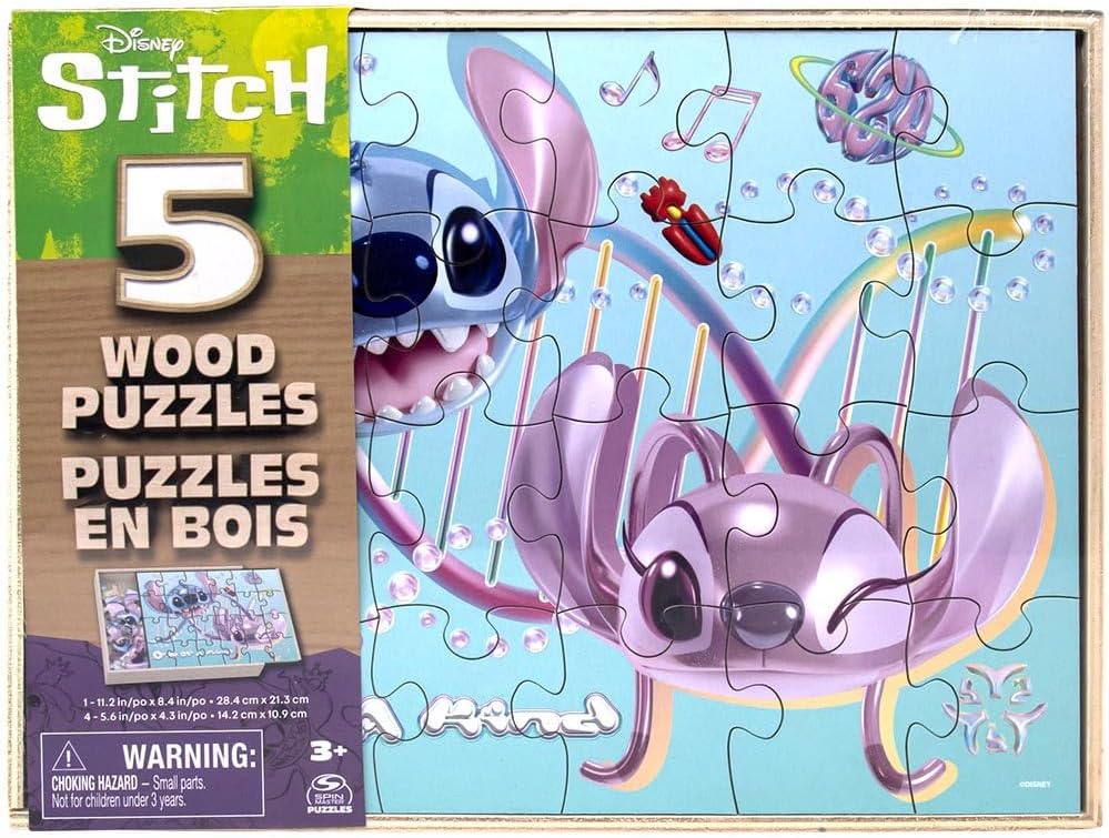 6071870* STITCH 5pk Wood Puzzle