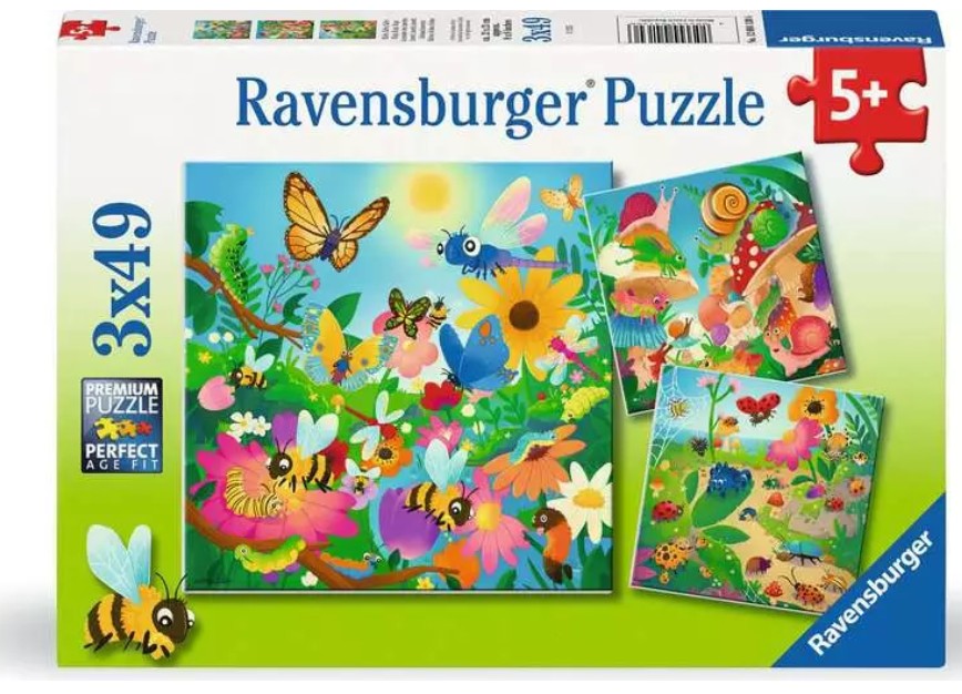 Bugs, Bugs, Bugs 4 x 49pc Puzzle 5+