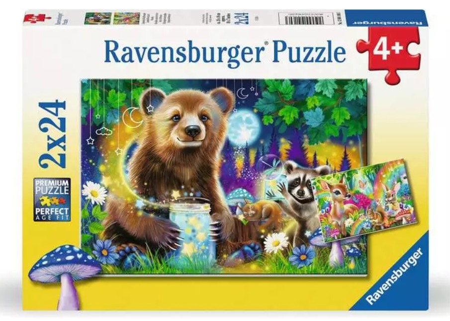 Lovable Woodland Friends 2 x 24pc Puzzle 4+
