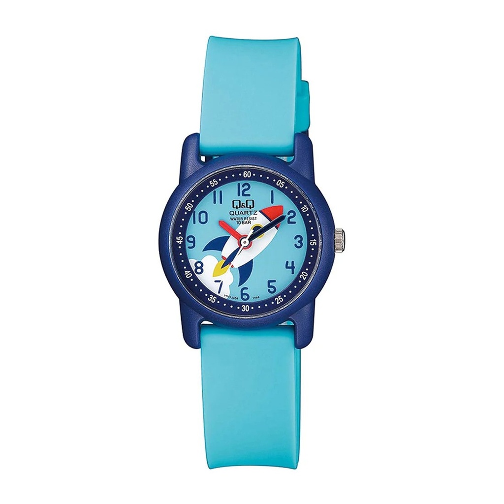 Q&Q #VR41J008Y (Rocket) Blue Strap Kids Watch