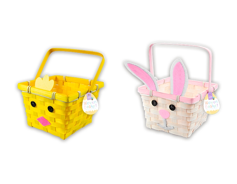 Easter Bunny/Chick Woven Basket #EAS-7629