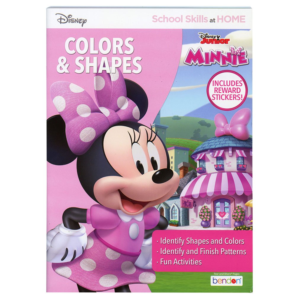51571* MINNIE Colors & Shapes Workbook w/Stickers