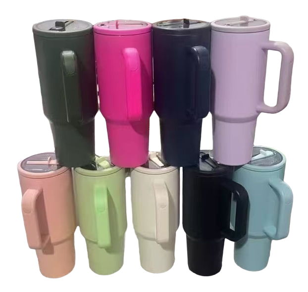 Travel Mug 40oz w/Handle Asst. Cols