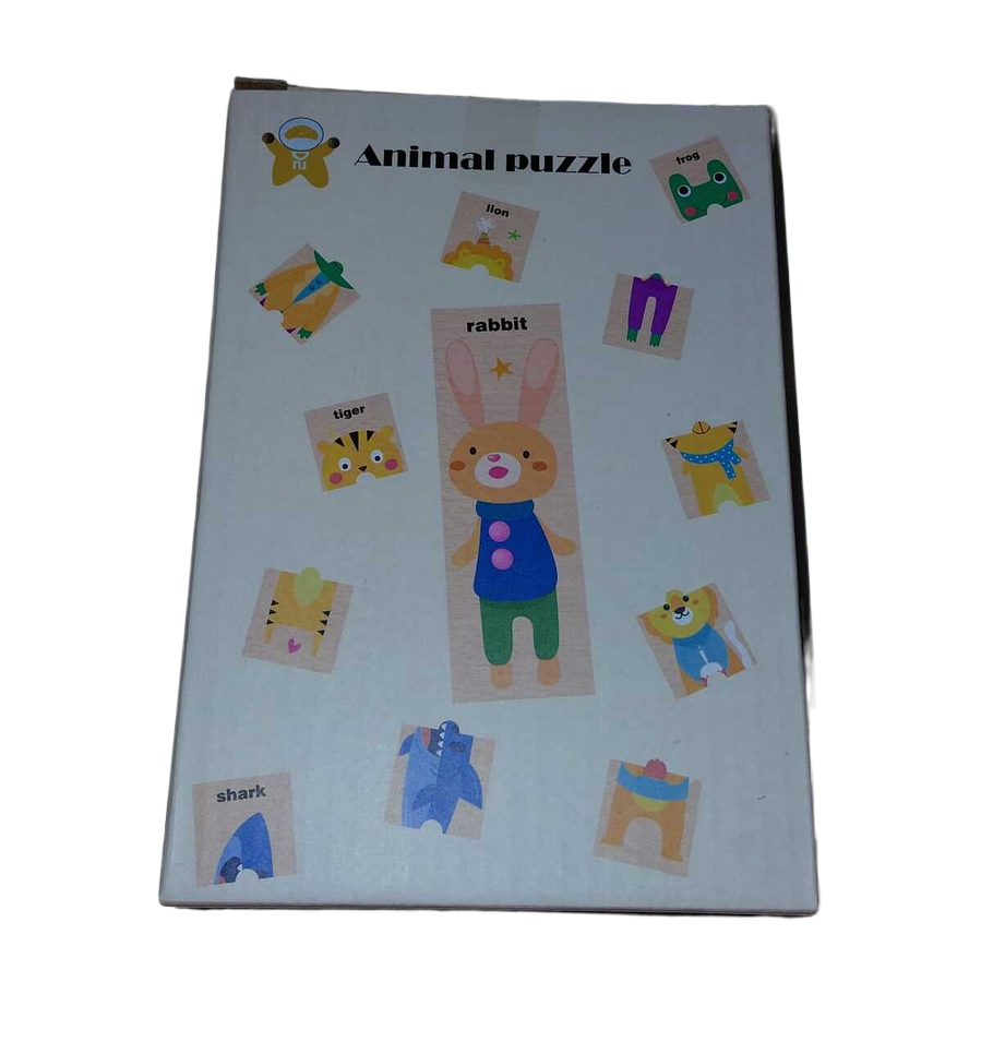 Wooden Box Animal 16pc Puzzle 