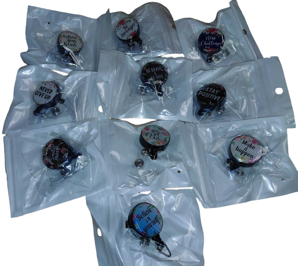 Badge Reel Epoxy Holder Inspirational Designs