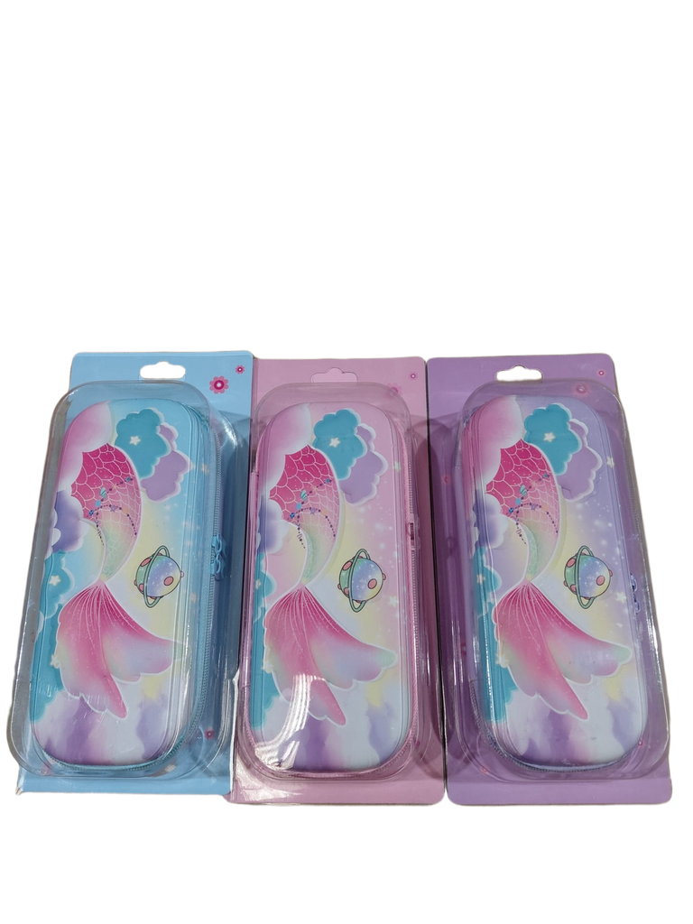 Pencil Case FISH TAIL Asst. Cols (Molded)