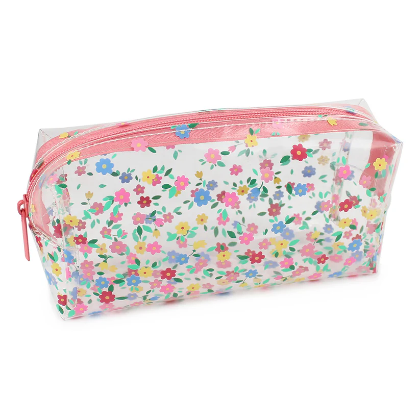 Pencil Case - Floral Clear Small #PCA180