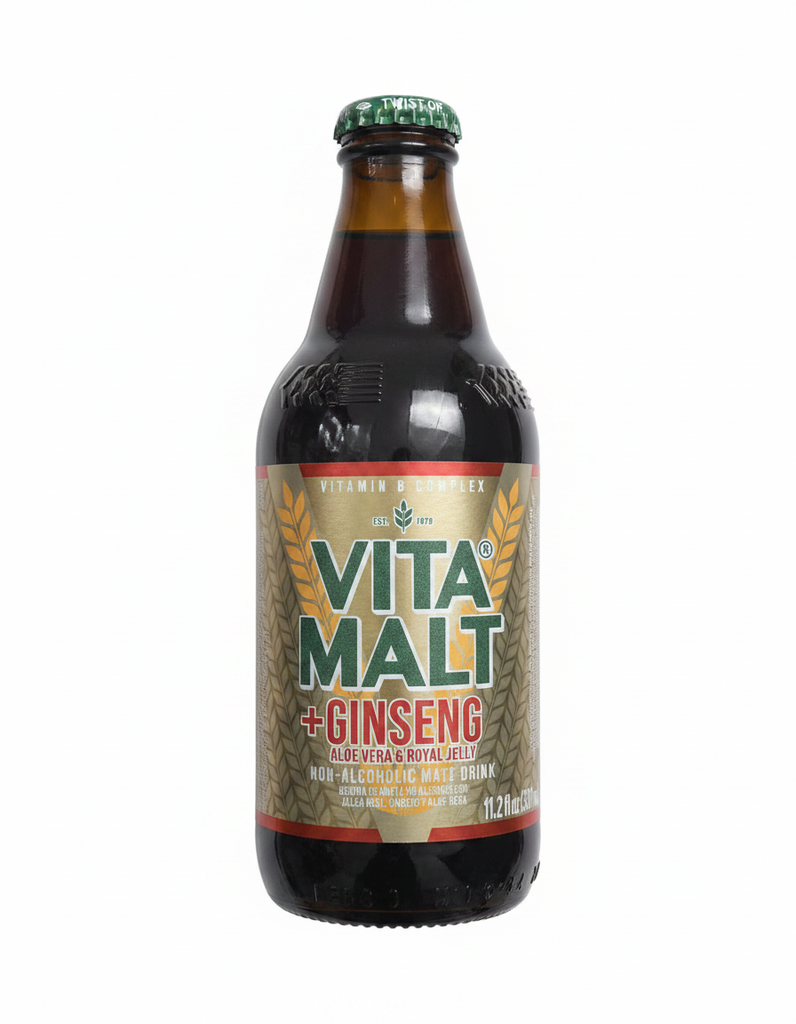 Vita Malt Plus GINSENG ALOE VERA & ROYAL JELLY 11.2oz Bottle - Each - (24/ctn)