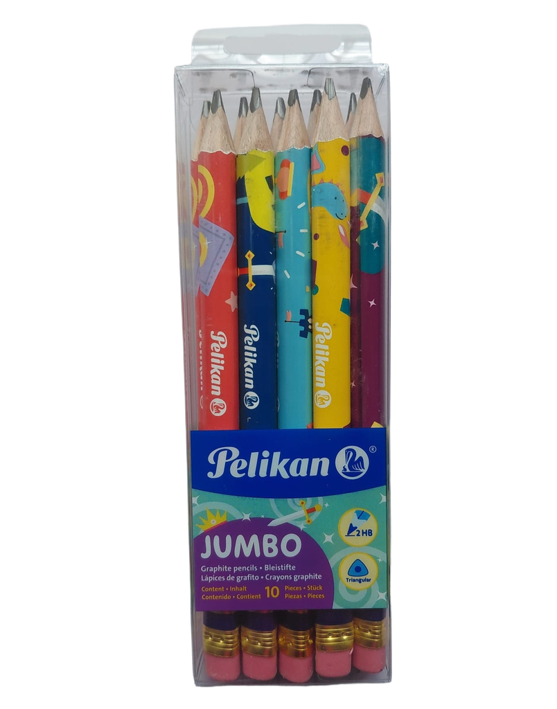 PELIKAN Triangular JUMBO Graphite 2HB Pencils (SOLD PER PENCIL) - (10/bx - 10bxs/ctn)