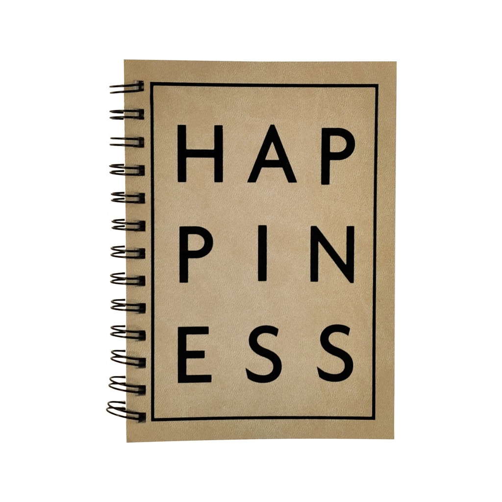 Spiral Notebook 5x7" HAPPINESS #1028-2130