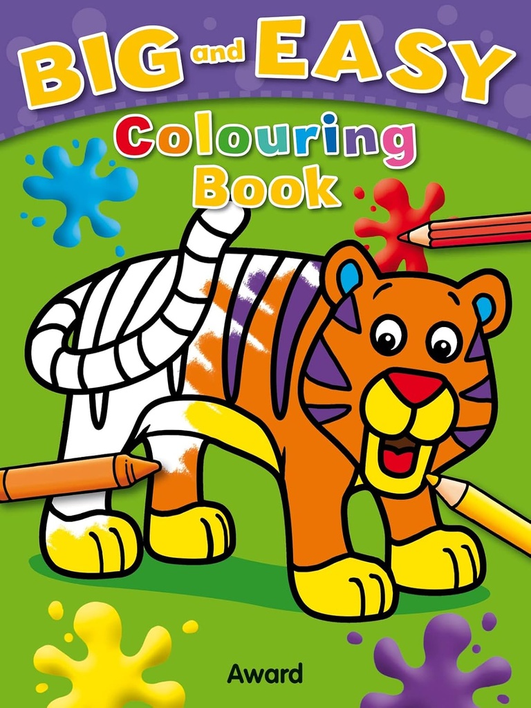 Big & Easy TIGER Colouring Book